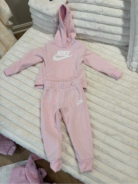 Nike Light Pink Baby Hoodie & Jogger Set